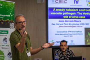 Jesus Mercado Blanco presenting at the CROPSAFE IPM seminar