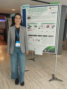 Maria with her poster at EUBCE